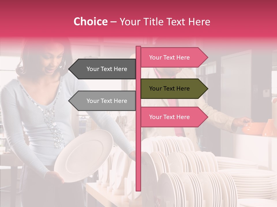 Color Dishes Couple PowerPoint Template
