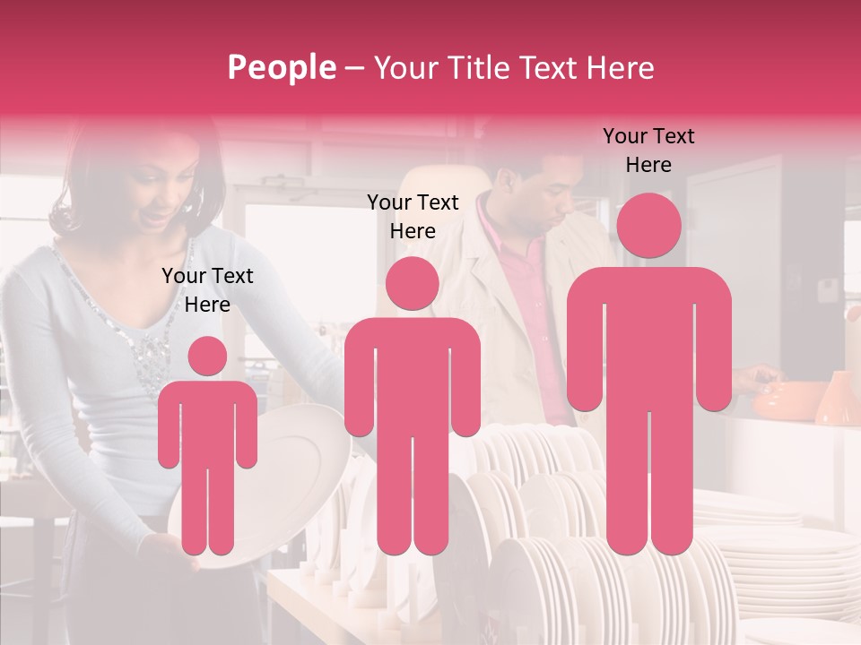 Color Dishes Couple PowerPoint Template