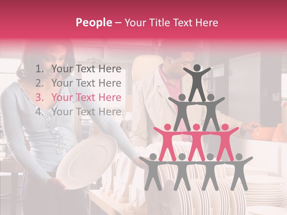 Color Dishes Couple PowerPoint Template