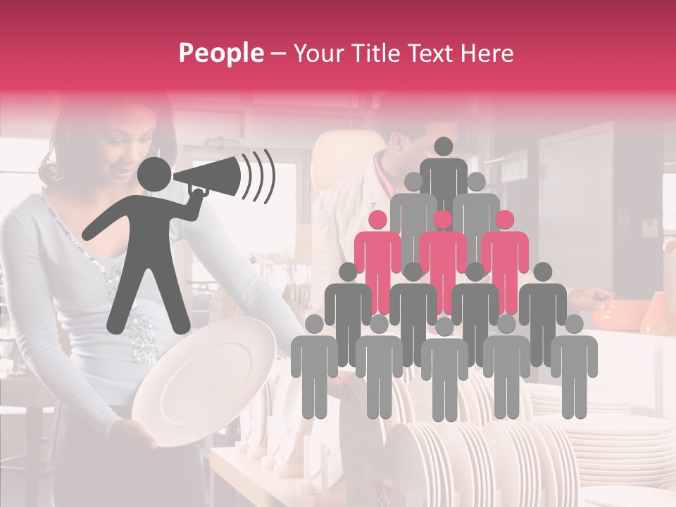 Color Dishes Couple PowerPoint Template