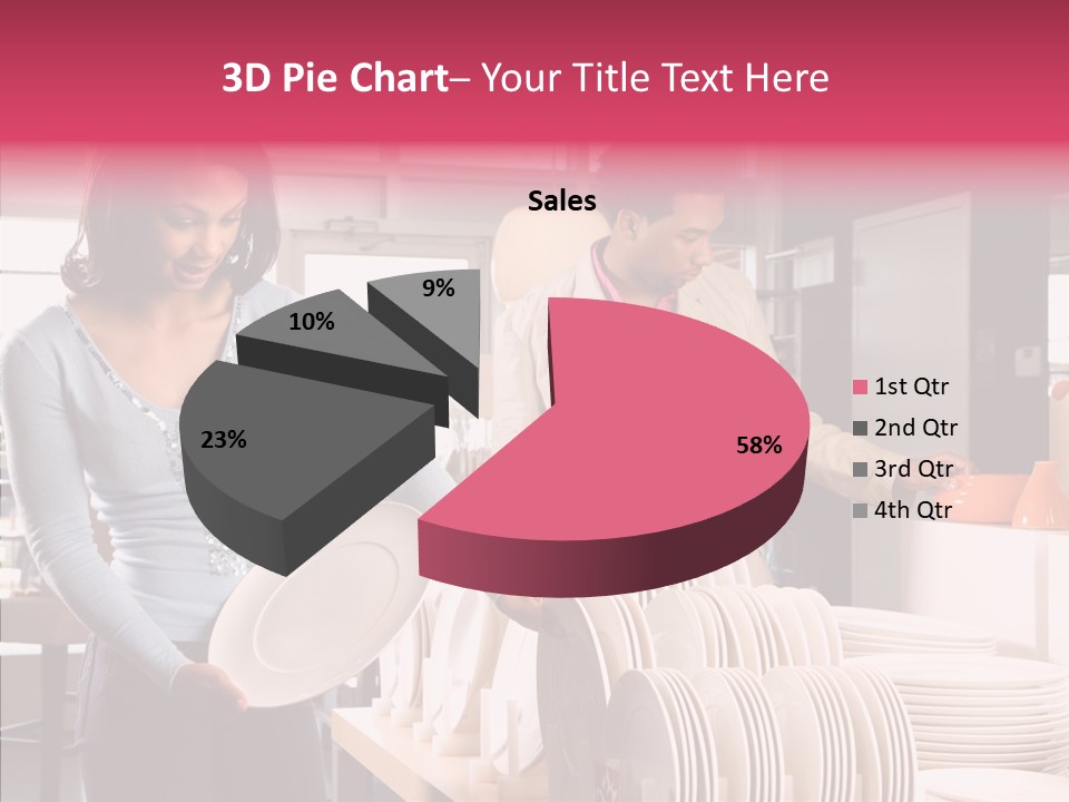 Color Dishes Couple PowerPoint Template