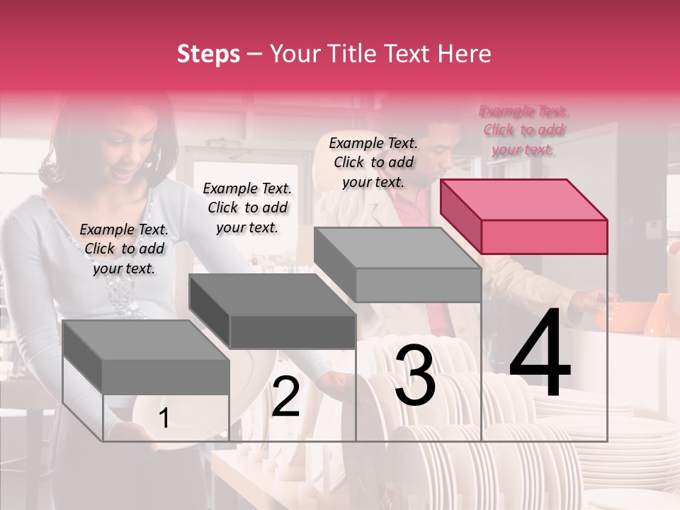 Color Dishes Couple PowerPoint Template