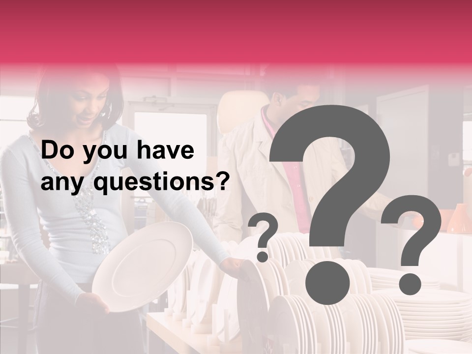 Color Dishes Couple PowerPoint Template