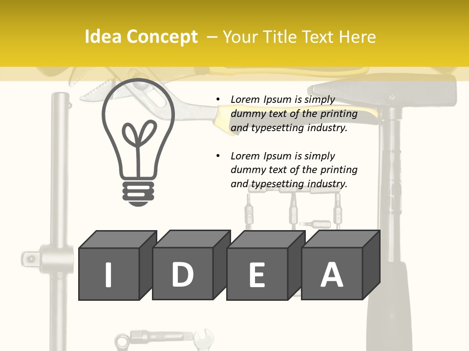 Repairing Door Malleus PowerPoint Template