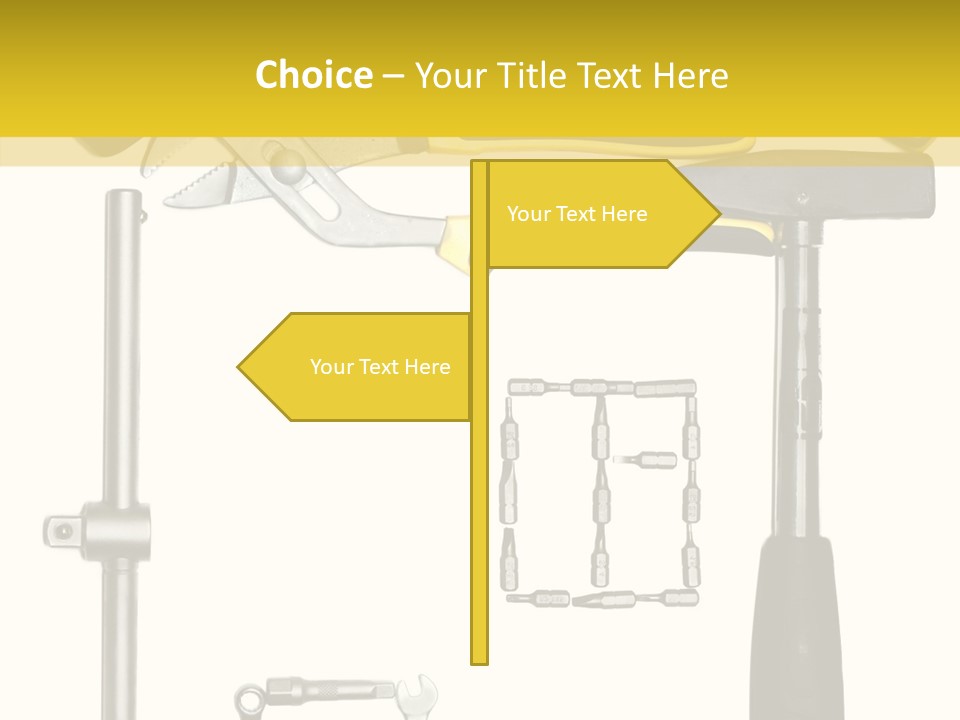 Repairing Door Malleus PowerPoint Template