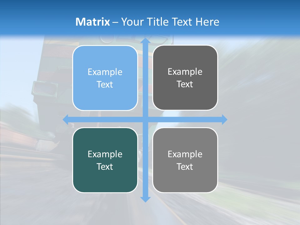 Motion Train Ukraine PowerPoint Template