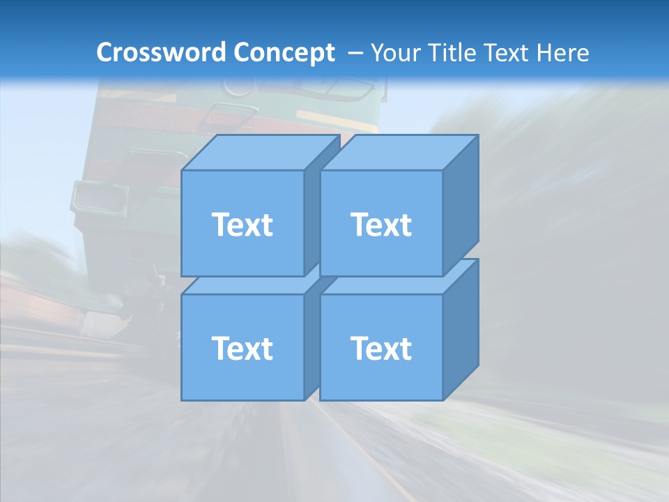 Motion Train Ukraine PowerPoint Template