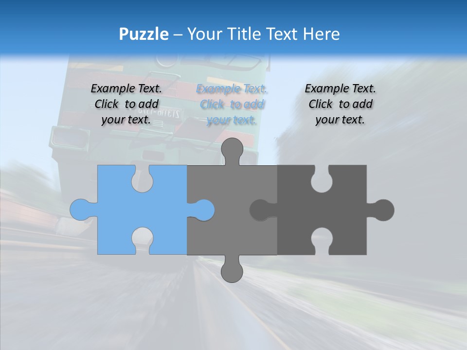 Motion Train Ukraine PowerPoint Template