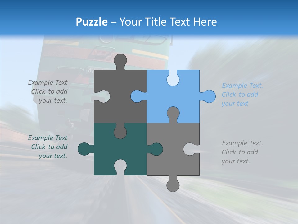 Motion Train Ukraine PowerPoint Template