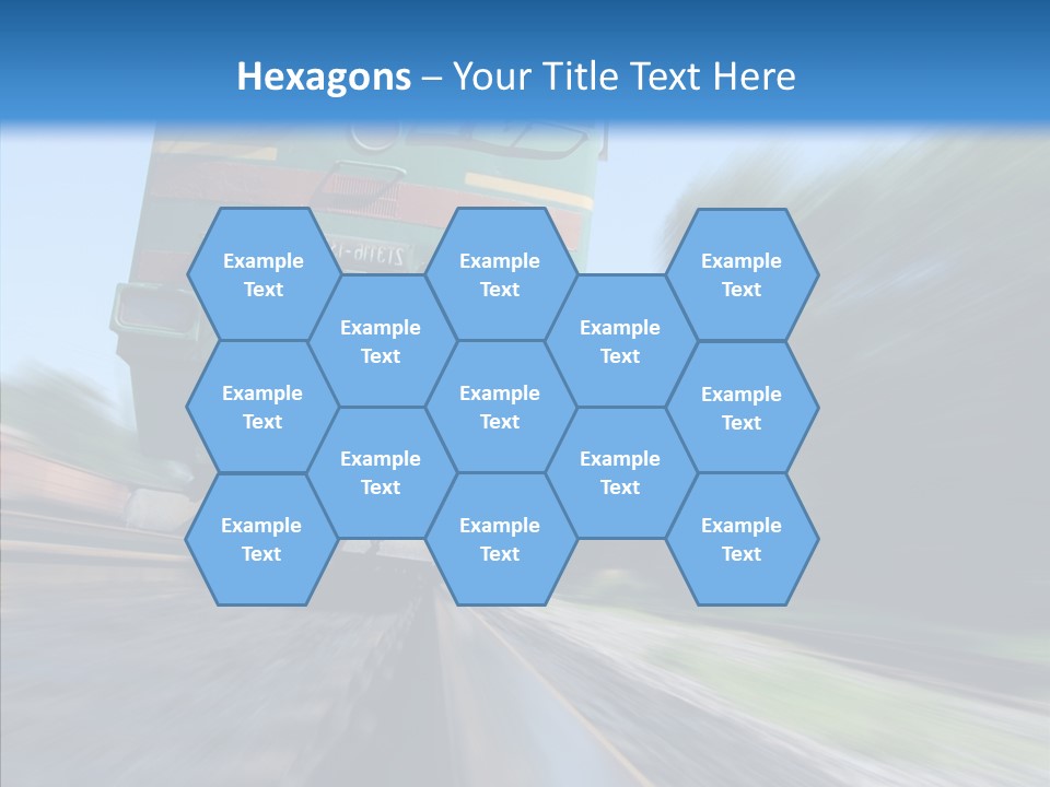 Motion Train Ukraine PowerPoint Template