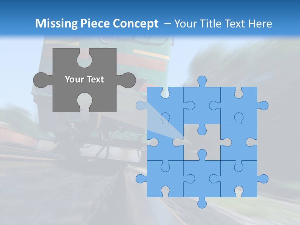 Motion Train Ukraine PowerPoint Template