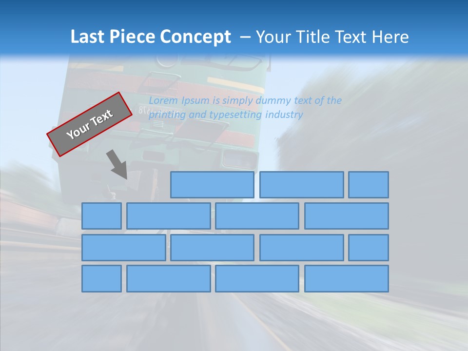Motion Train Ukraine PowerPoint Template