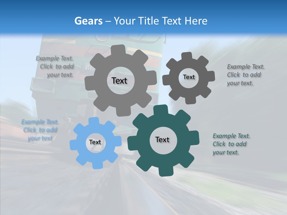 Motion Train Ukraine PowerPoint Template