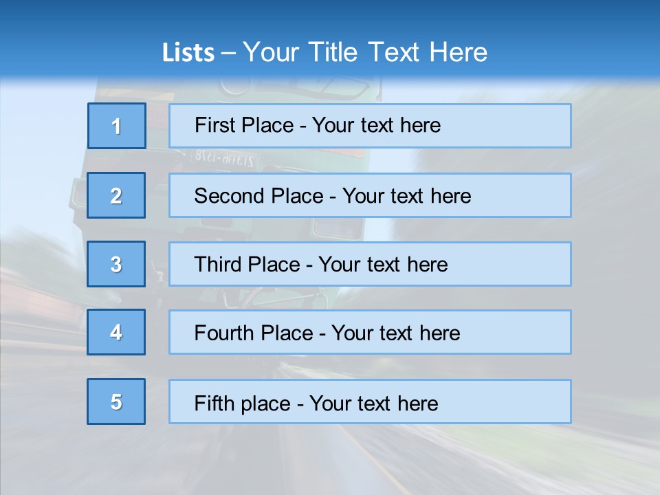 Motion Train Ukraine PowerPoint Template