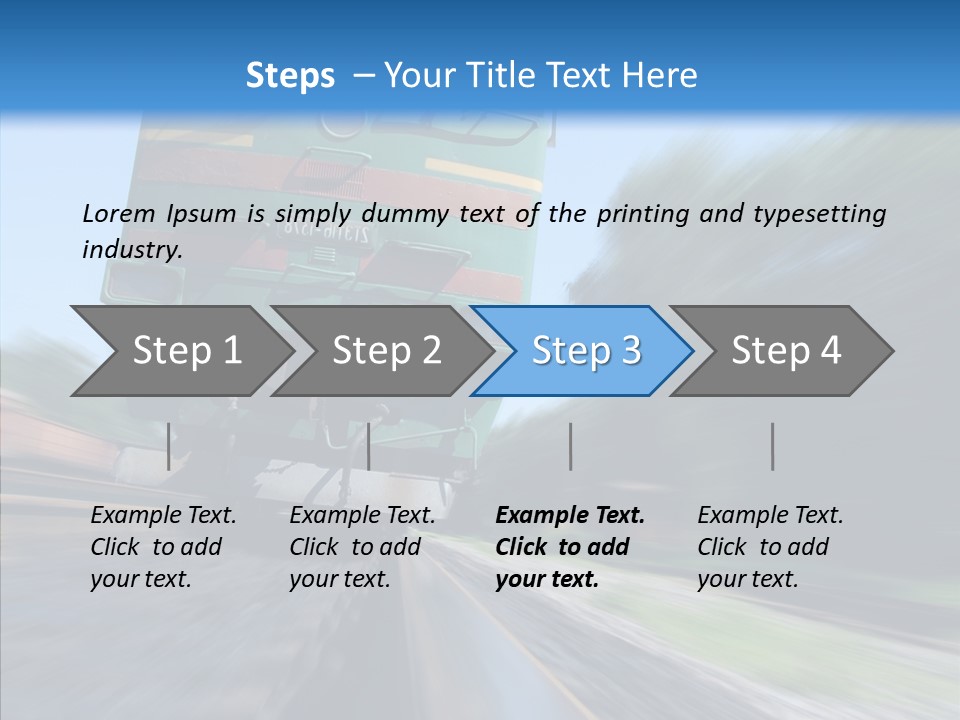 Motion Train Ukraine PowerPoint Template
