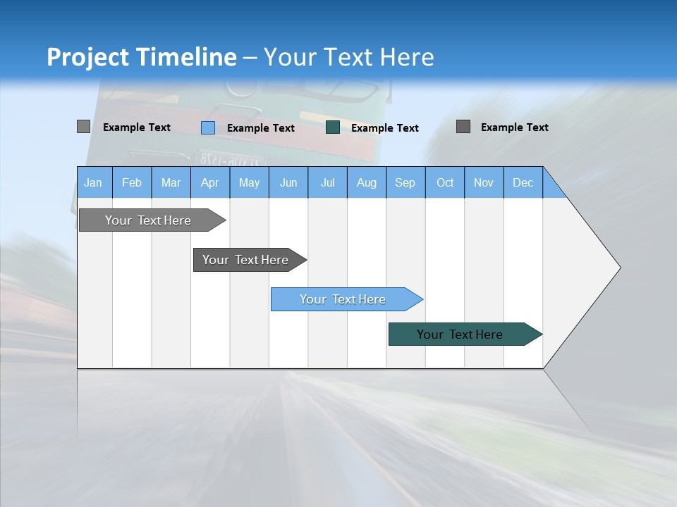 Motion Train Ukraine PowerPoint Template