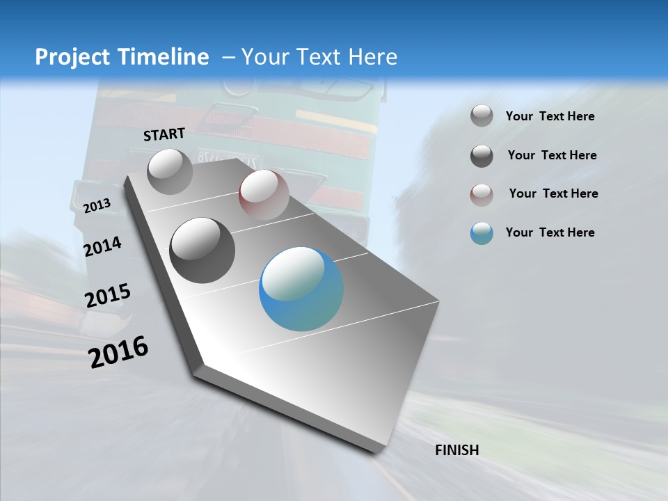 Motion Train Ukraine PowerPoint Template