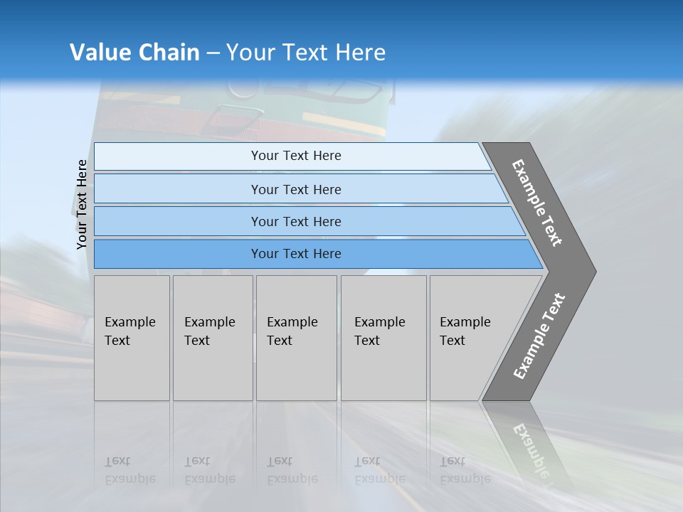 Motion Train Ukraine PowerPoint Template