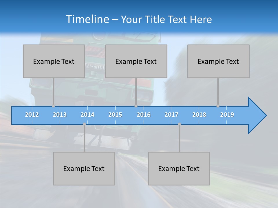 Motion Train Ukraine PowerPoint Template