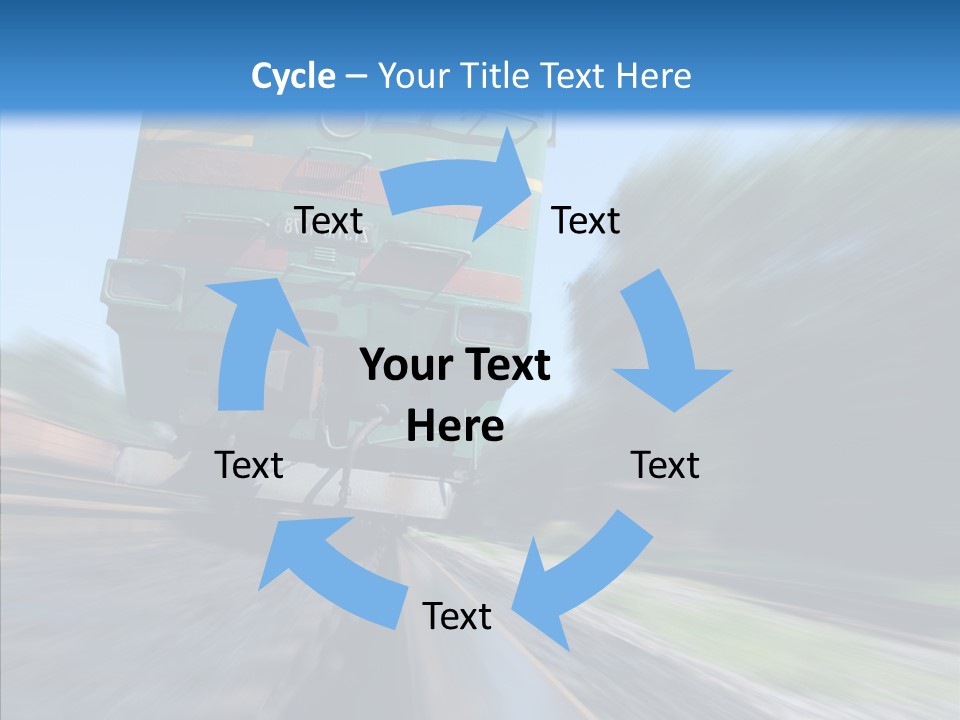 Motion Train Ukraine PowerPoint Template