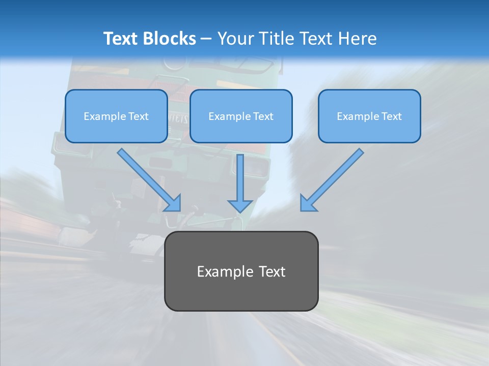Motion Train Ukraine PowerPoint Template