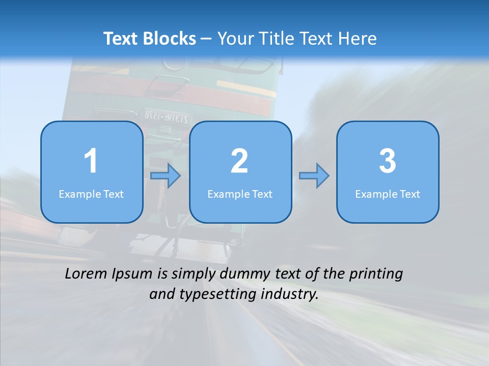 Motion Train Ukraine PowerPoint Template