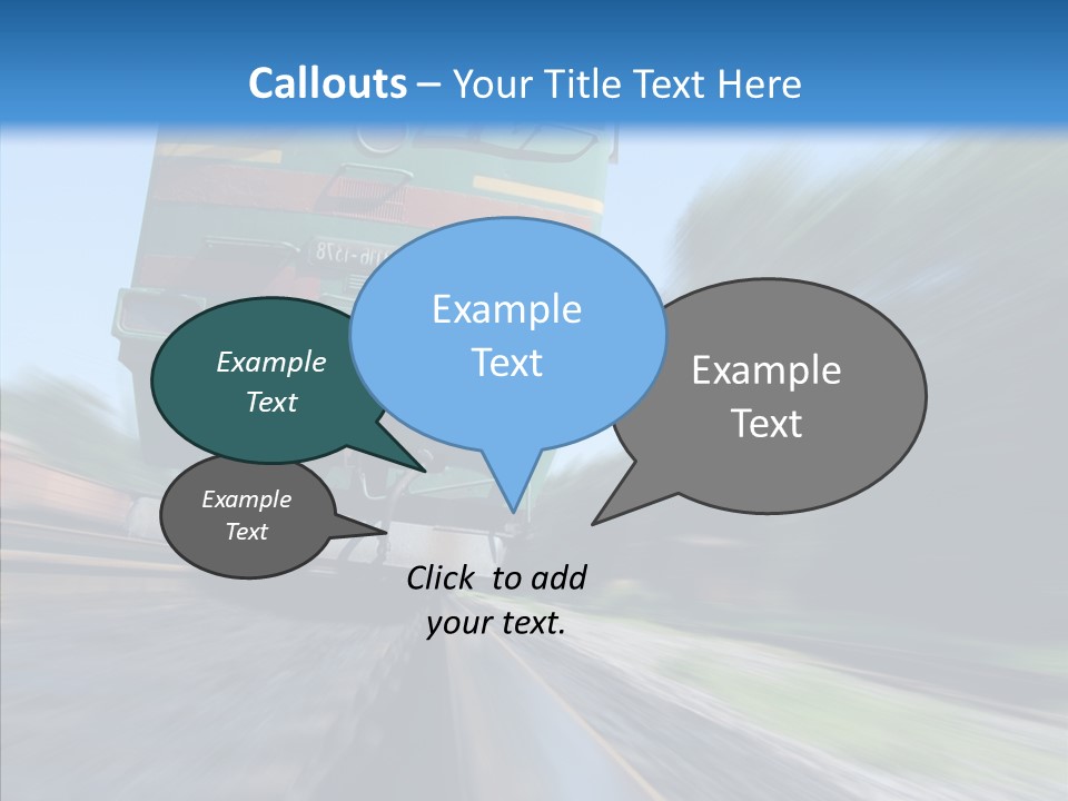 Motion Train Ukraine PowerPoint Template