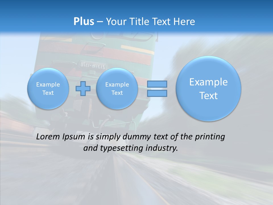 Motion Train Ukraine PowerPoint Template