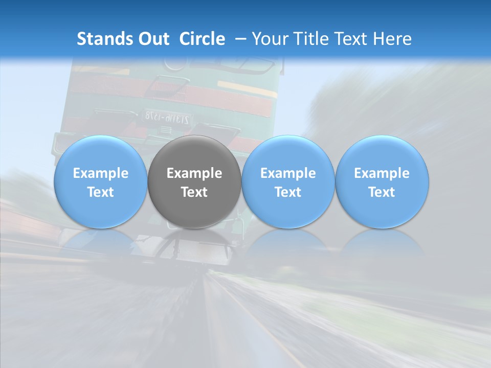 Motion Train Ukraine PowerPoint Template