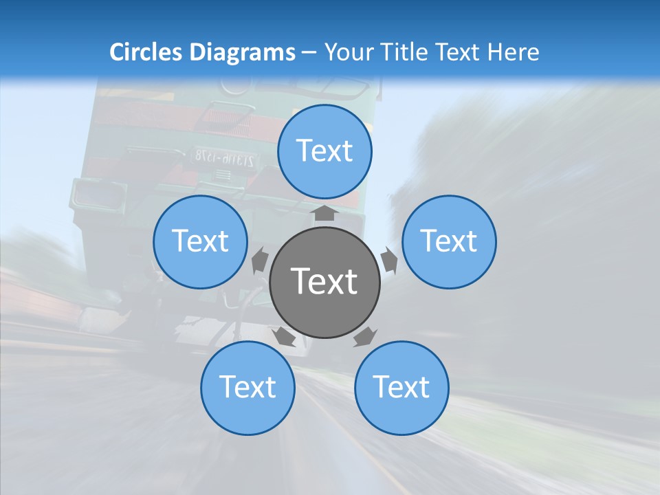 Motion Train Ukraine PowerPoint Template