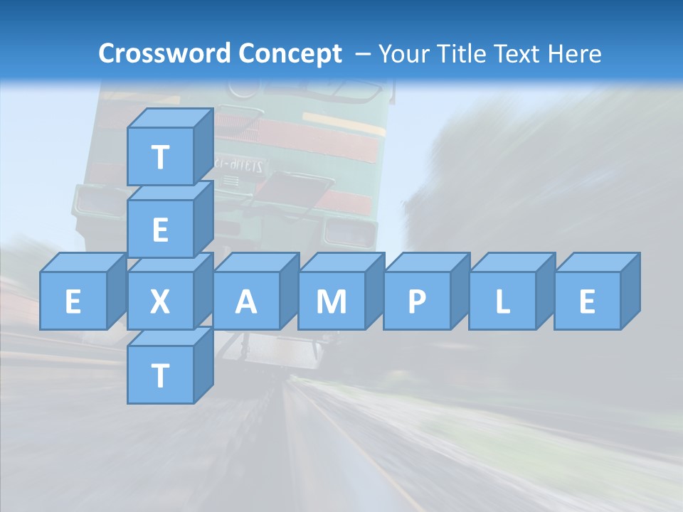 Motion Train Ukraine PowerPoint Template