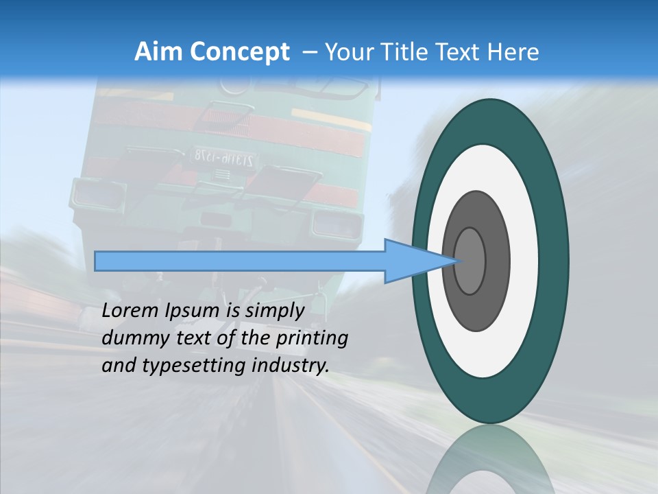 Motion Train Ukraine PowerPoint Template