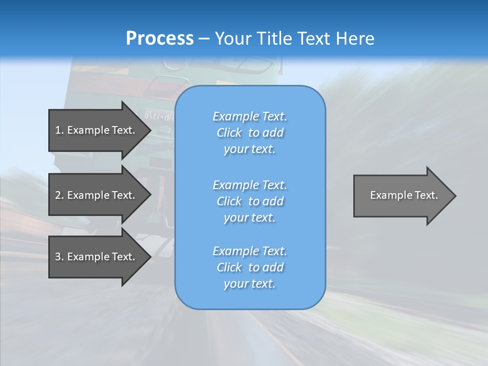 Motion Train Ukraine PowerPoint Template