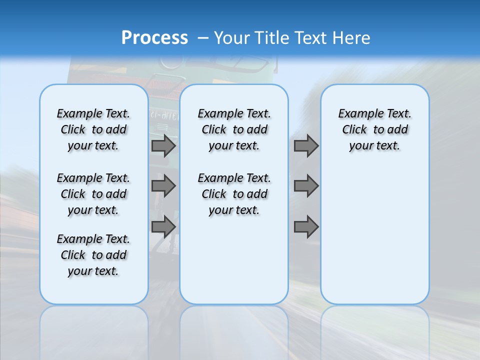 Motion Train Ukraine PowerPoint Template