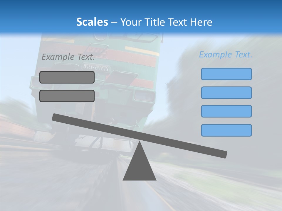 Motion Train Ukraine PowerPoint Template