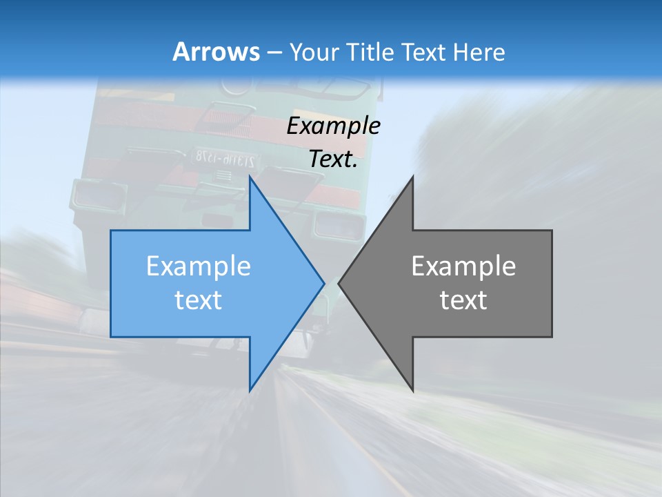 Motion Train Ukraine PowerPoint Template