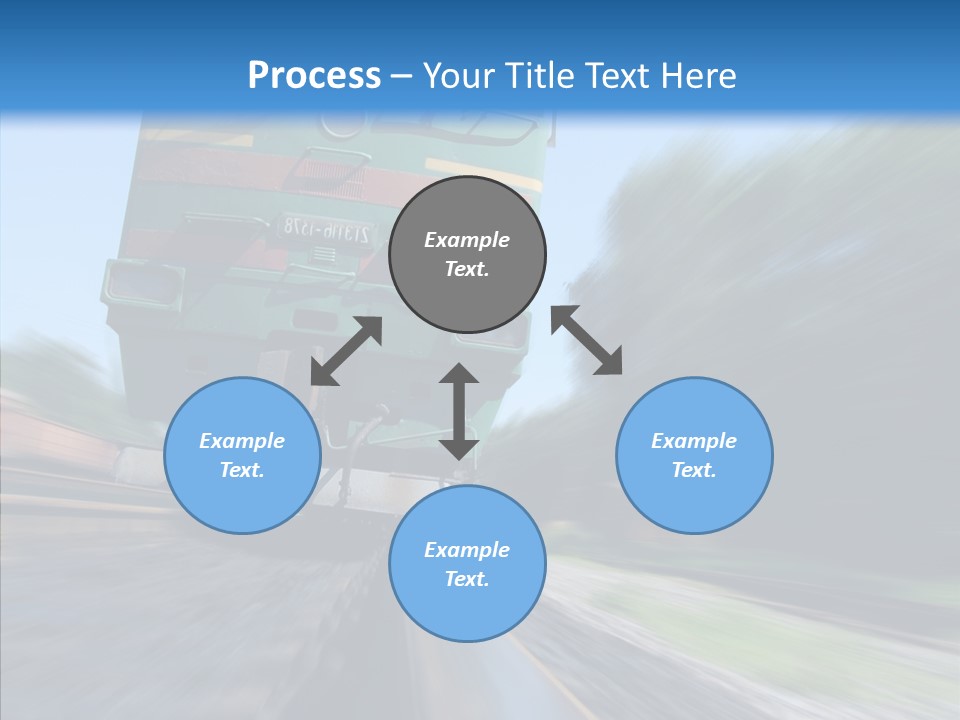Motion Train Ukraine PowerPoint Template