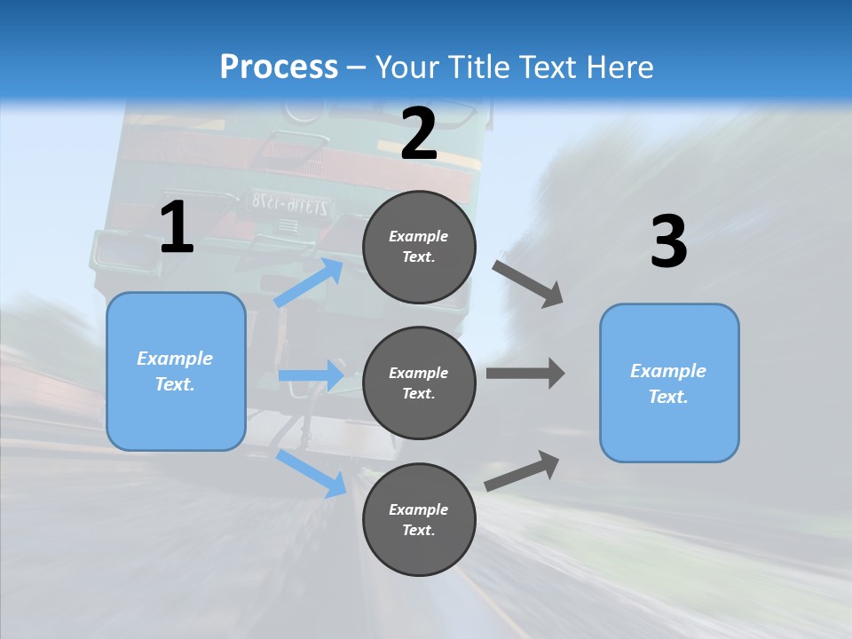 Motion Train Ukraine PowerPoint Template