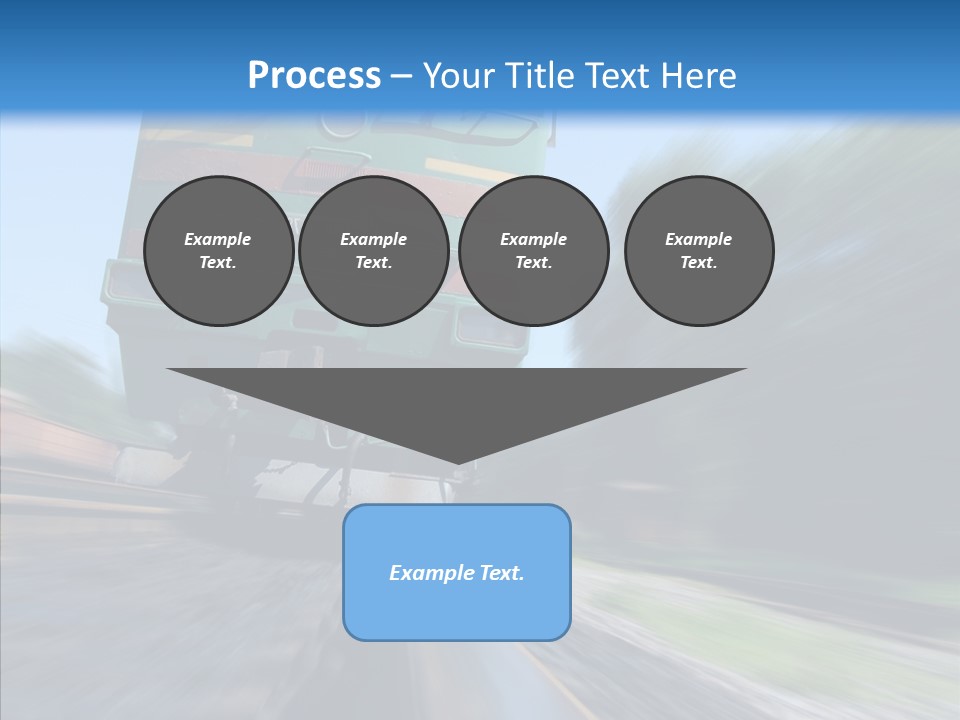 Motion Train Ukraine PowerPoint Template