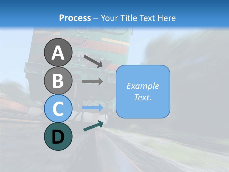 Motion Train Ukraine PowerPoint Template