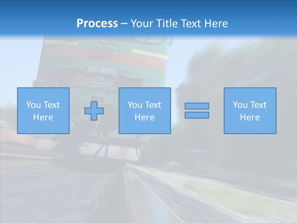 Motion Train Ukraine PowerPoint Template