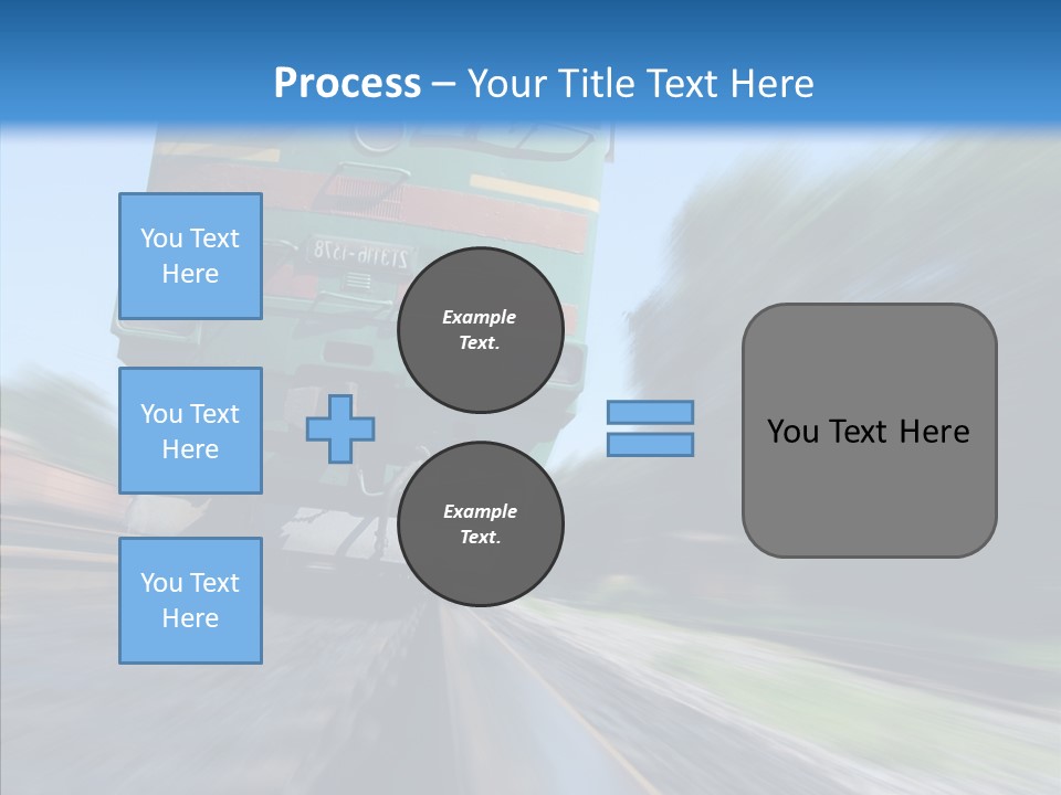 Motion Train Ukraine PowerPoint Template