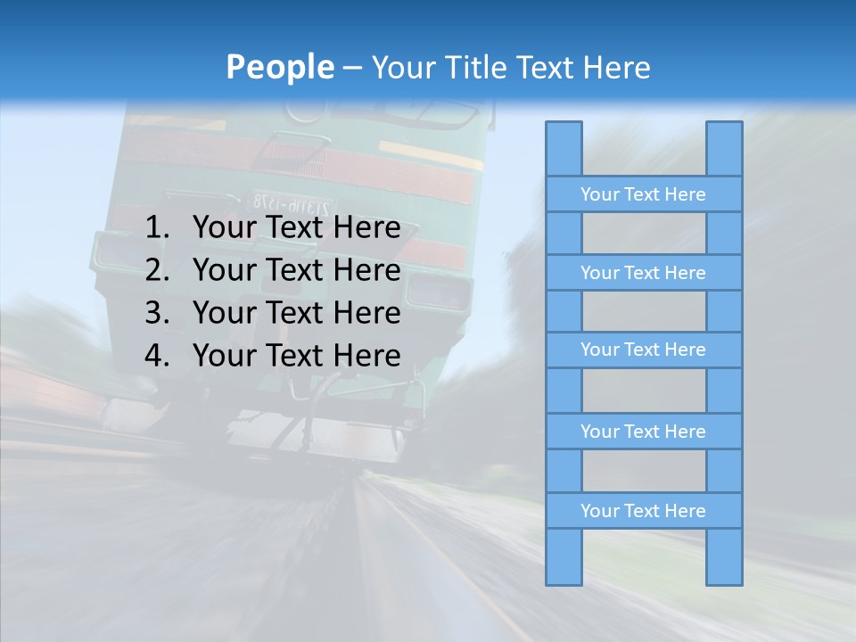 Motion Train Ukraine PowerPoint Template