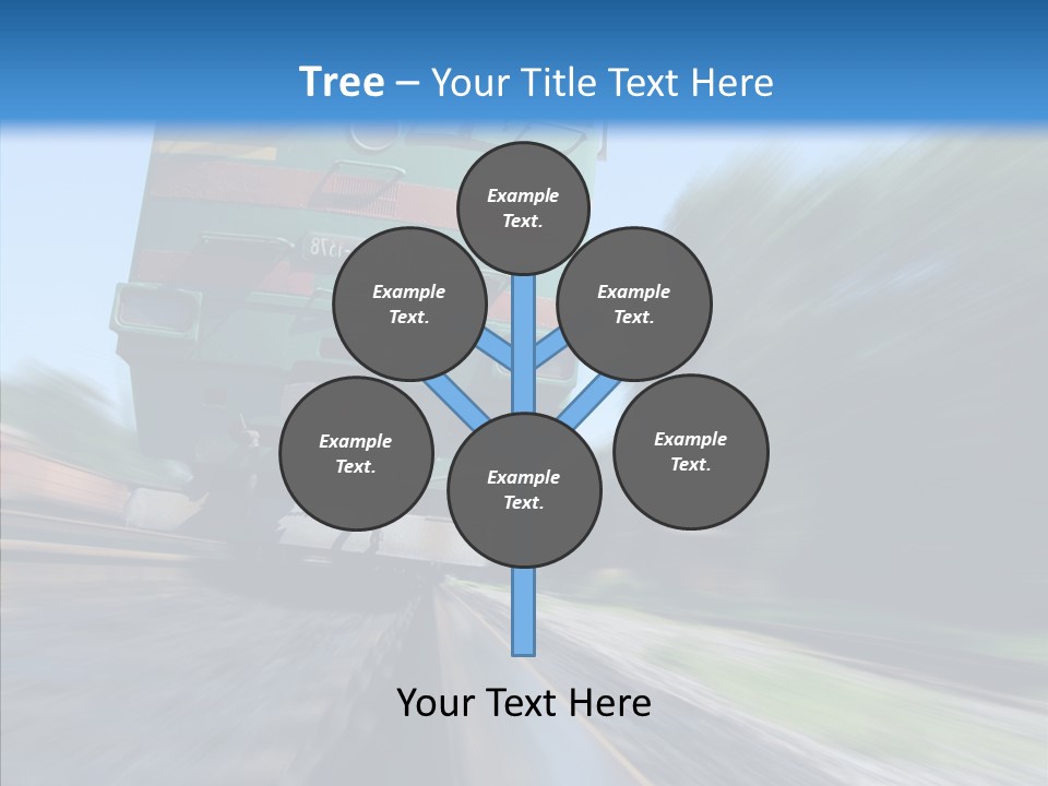 Motion Train Ukraine PowerPoint Template