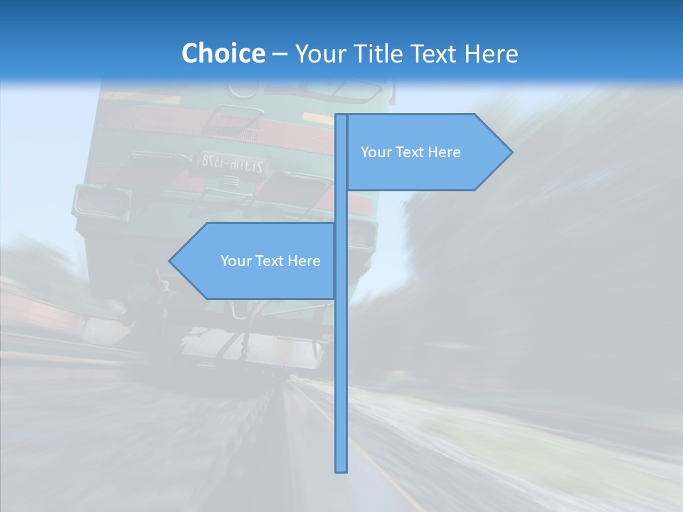 Motion Train Ukraine PowerPoint Template
