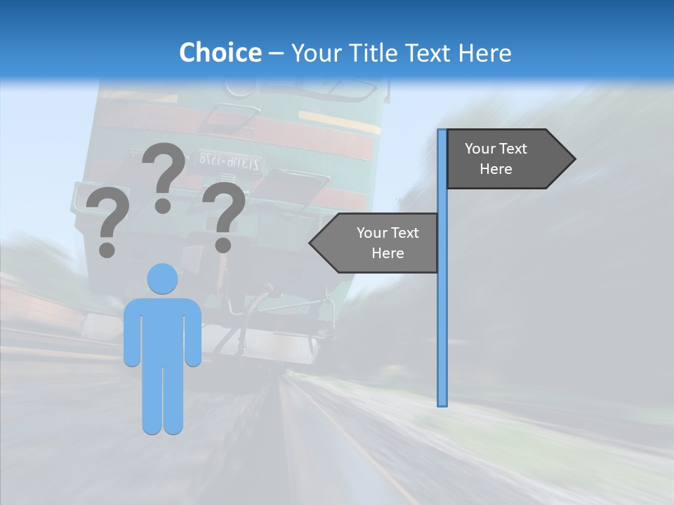 Motion Train Ukraine PowerPoint Template