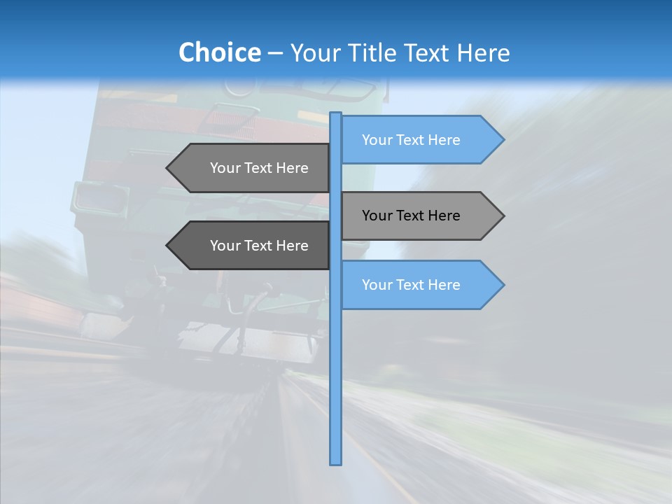 Motion Train Ukraine PowerPoint Template