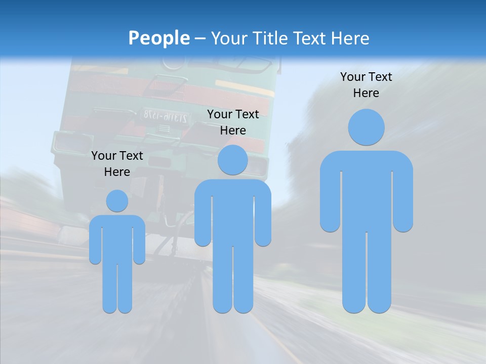 Motion Train Ukraine PowerPoint Template