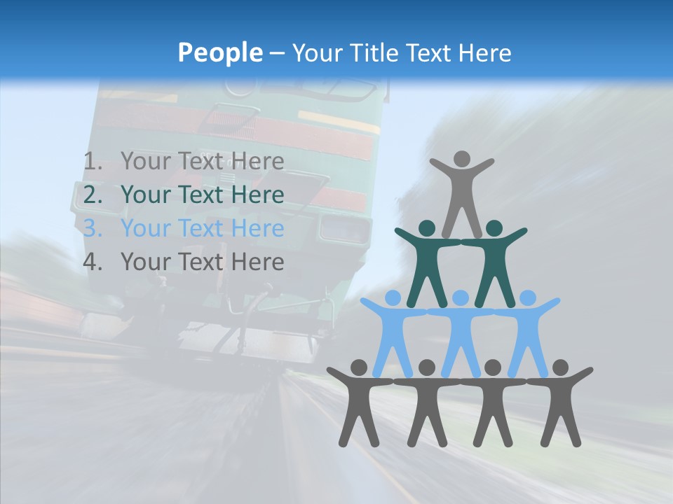 Motion Train Ukraine PowerPoint Template