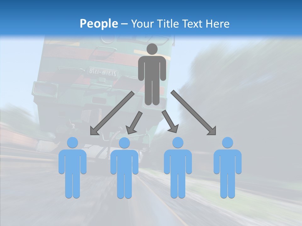 Motion Train Ukraine PowerPoint Template